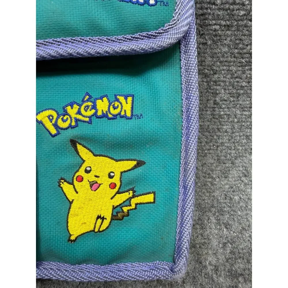 Pokemon Pikachu Kids Shoulder Bag Gotta Catch Em All Blue Vintage